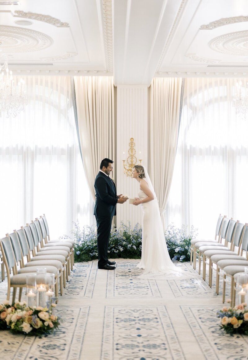 Indiana_Michigan_Wedding Planner_Hotel Carmichael_Carmel Indiana_Wedding Day Editorial_Vows_Ceremony_Wedding Decor_Bride & Groom