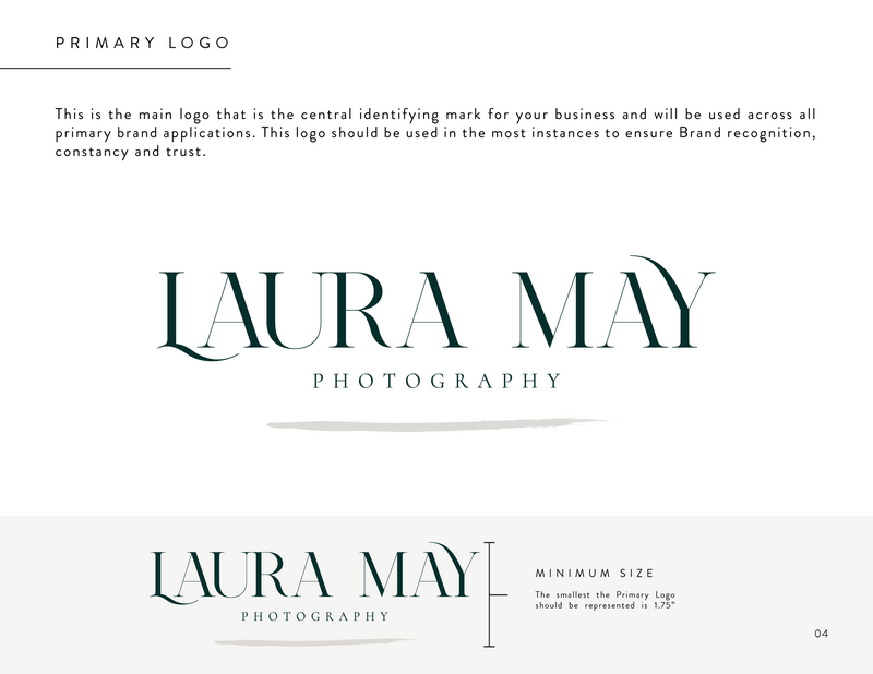 Laura May Brand Identity Style Guide_Primary Logo