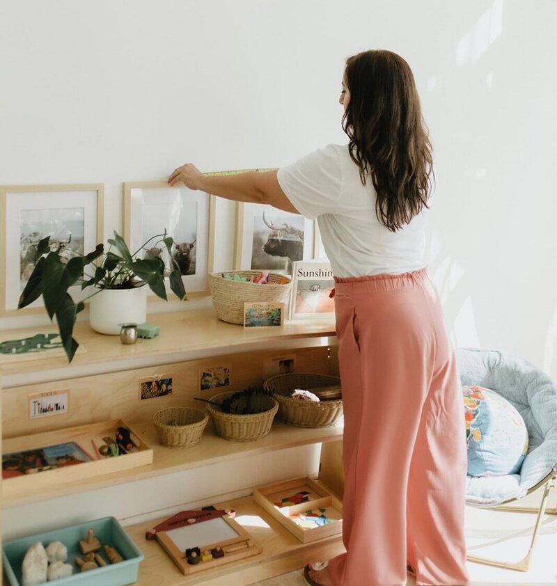 maryam isabella designing a montessori shelf