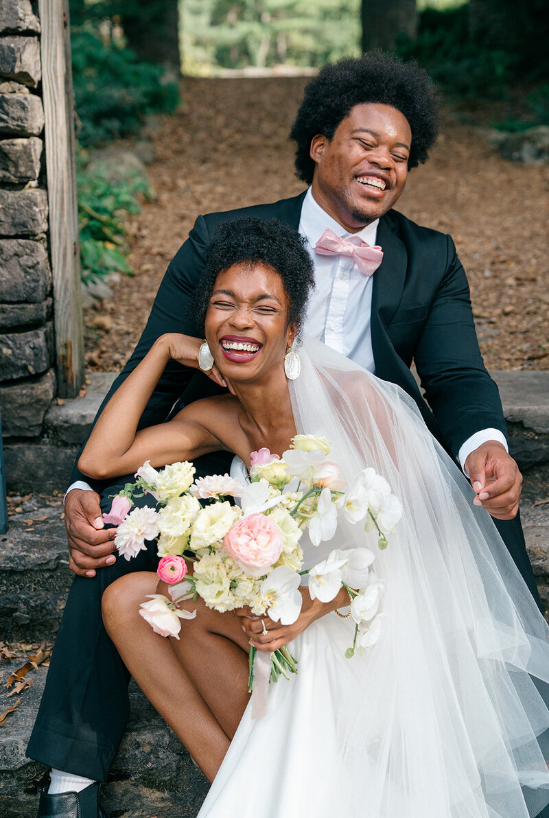 Natural hair bride