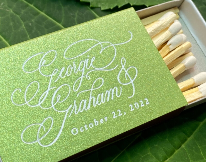 matchbook calligraphy