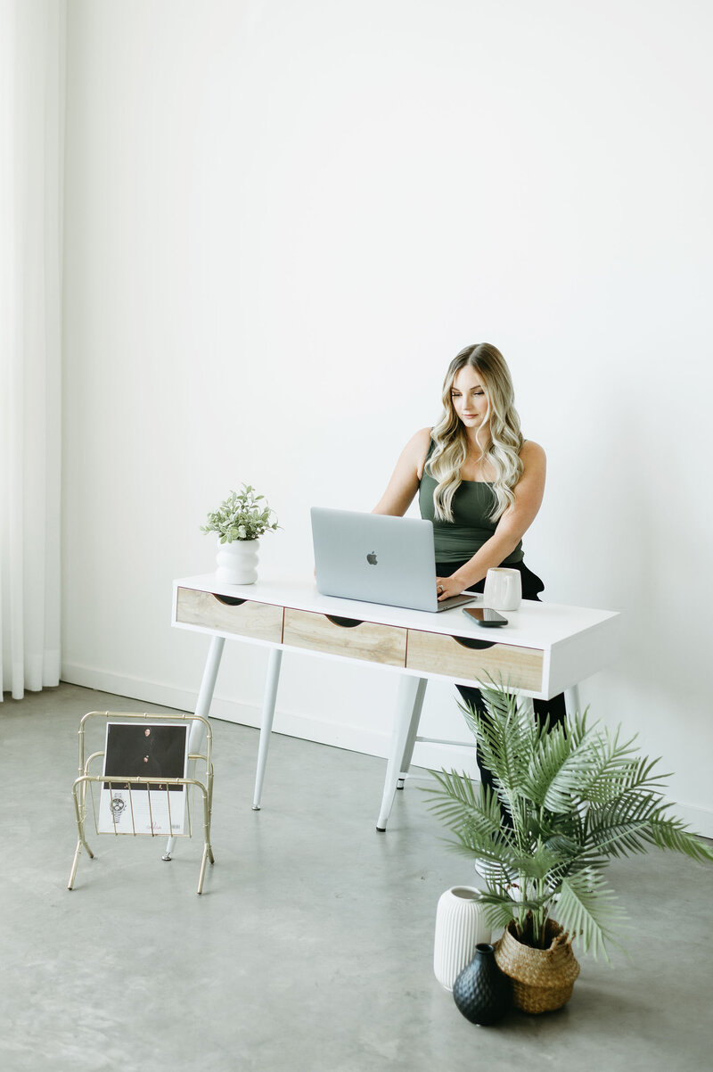 Karly Whitaker helping creative entrepreneurs with HoneyBook setup and support.