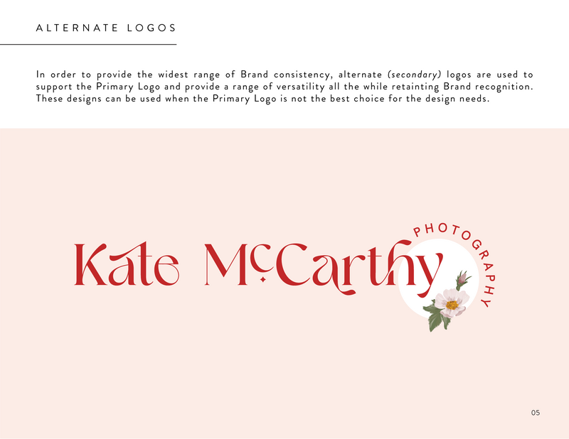 Kate McCarthy - Brand Identity Style Guide_Alternate Logos