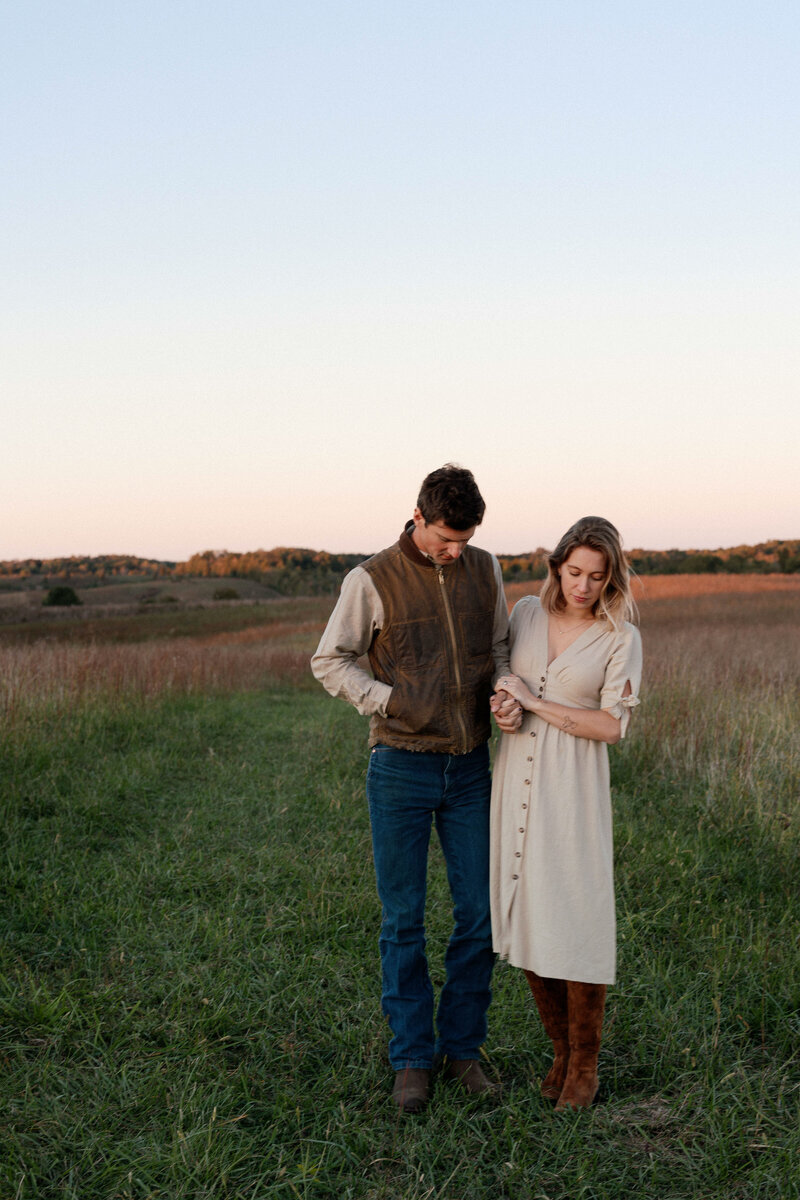 Private residence Tennessee farm engagement photos in autumn,  Lindsey Whatley Photo, East Coast Documentary-style wedding photographer for the untraditional 