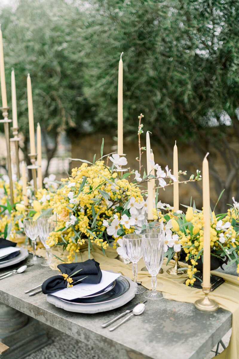Tiffany Longeway Photography captures the stunning and elegant outdoor table setting at Beaulieu Garden in Napa Valley, California. The beautifully arranged floral centerpieces, candlelit ambiance, and luxurious table settings create a picturesque and sophisticated atmosphere, perfect for couples seeking a high-end and memorable venue for their wedding celebration.