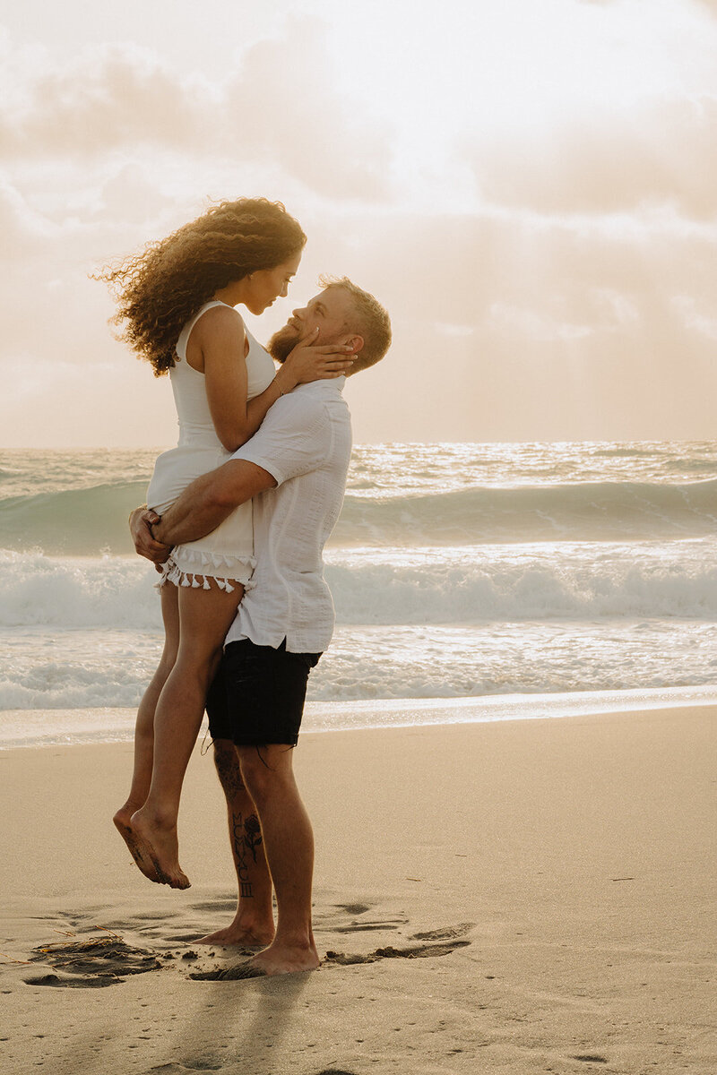 florida beach engagement photos