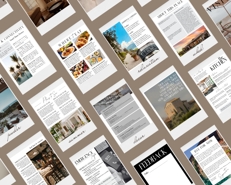 Luxury Airbnb Welcome Book