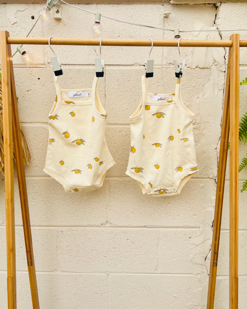 Lemon Tank Top Romper