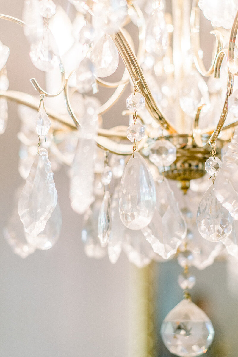 Luxury Chandeliers at The Fairmont San Francisco Wedding