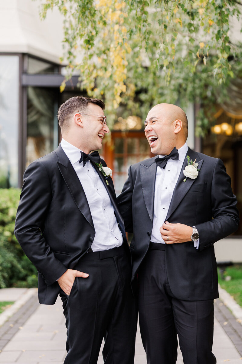 LGBTQ wedding photos in the Hudson Valley at Marina Del Rey