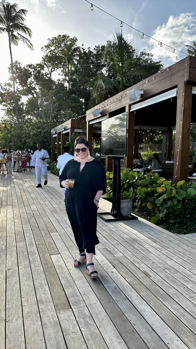 Dana traveling for destination wedding resort research