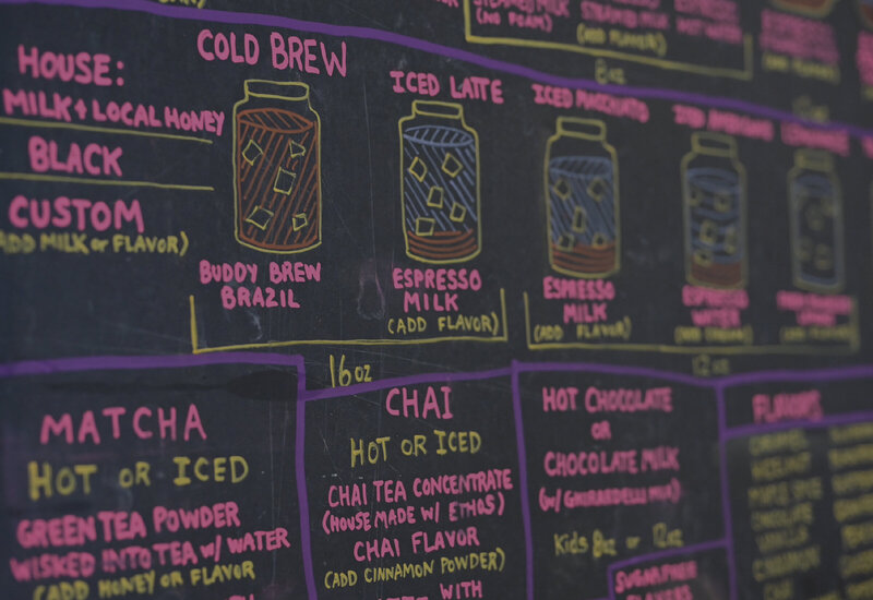 Hillcrest Coffee's coffee and drink menu