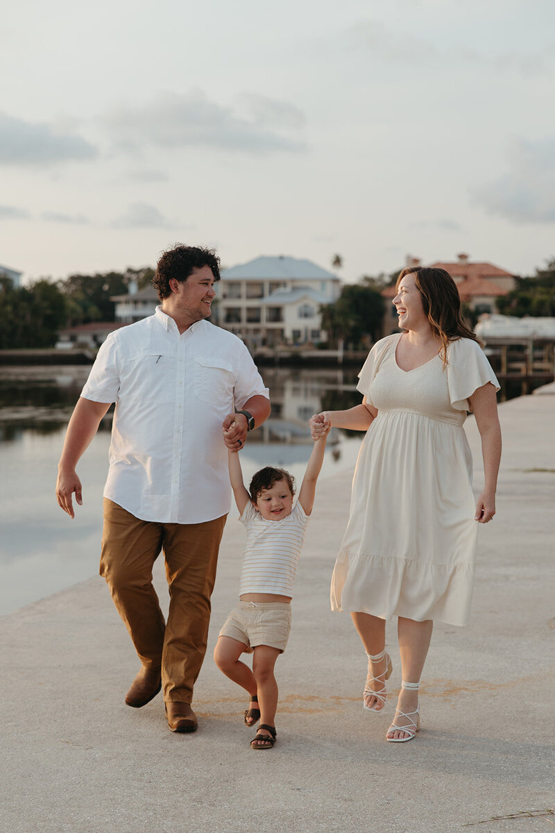 stunning family pose for a photo during their family photoshoot in Georgia 
