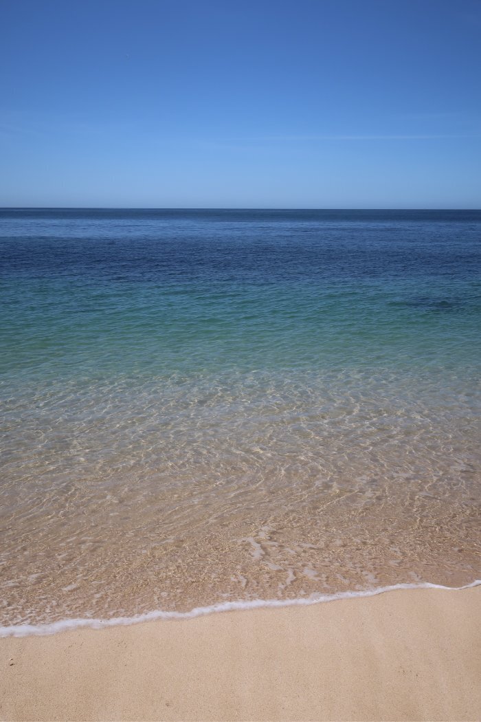 Sea water algarve in april