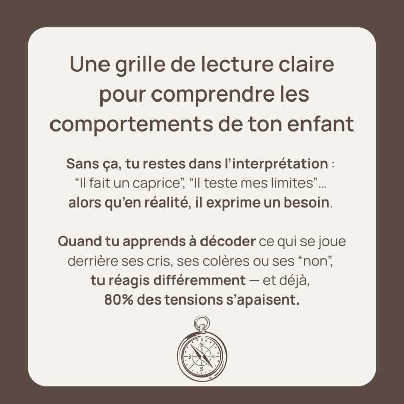 une grille de lecture claire pour comprendre les comportements de ton enfant.