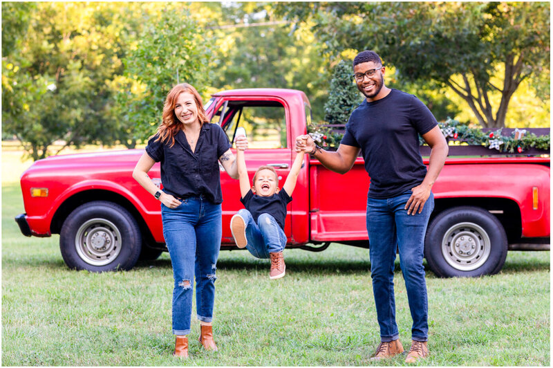 Red Truck Mini Session _ Charlotte Family Photography _ Mane and Grace Photography (6)