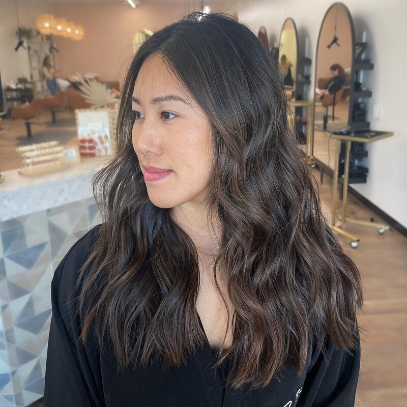Dimensional Brunette Hair Color by Salt Hair Collective - East Beach Norfolk Hair Salon for Lived in Low Maintenance Color - 1