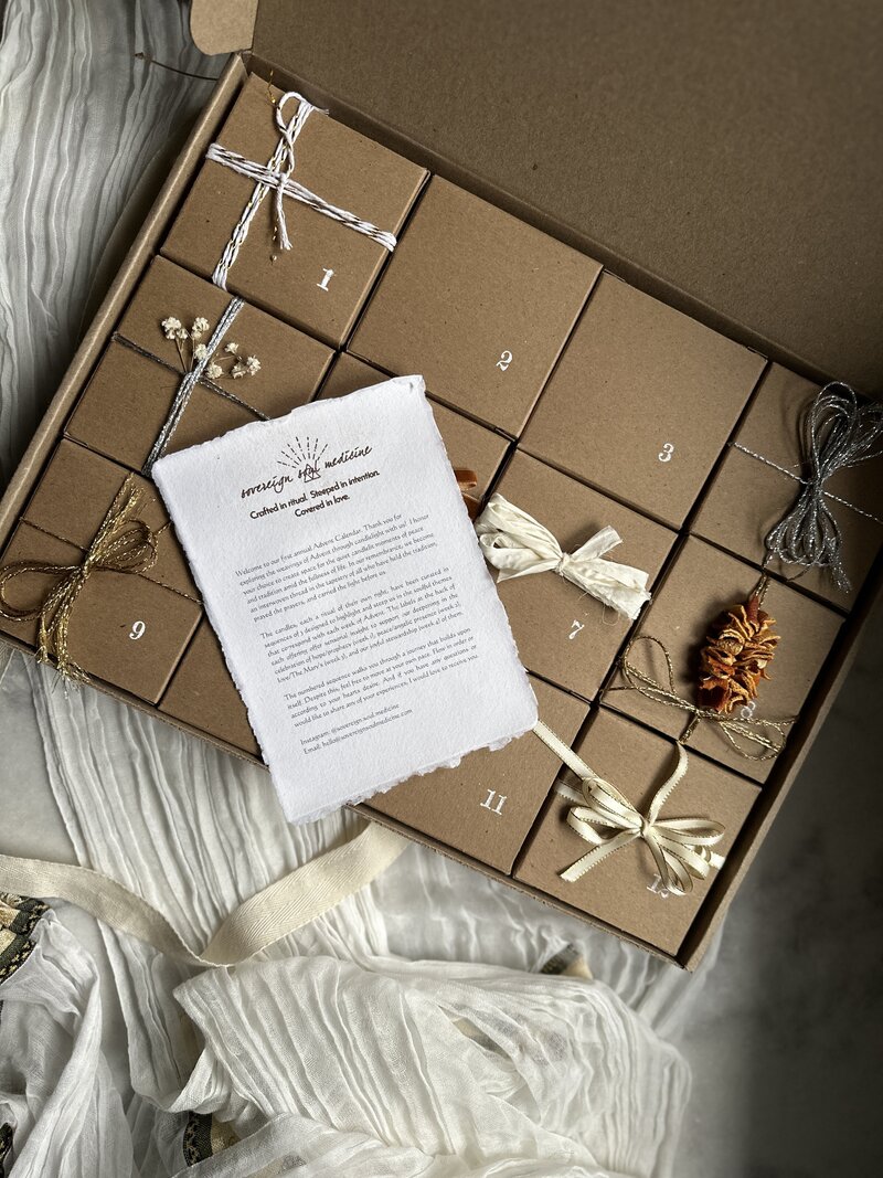 Advent 12 day flatlay