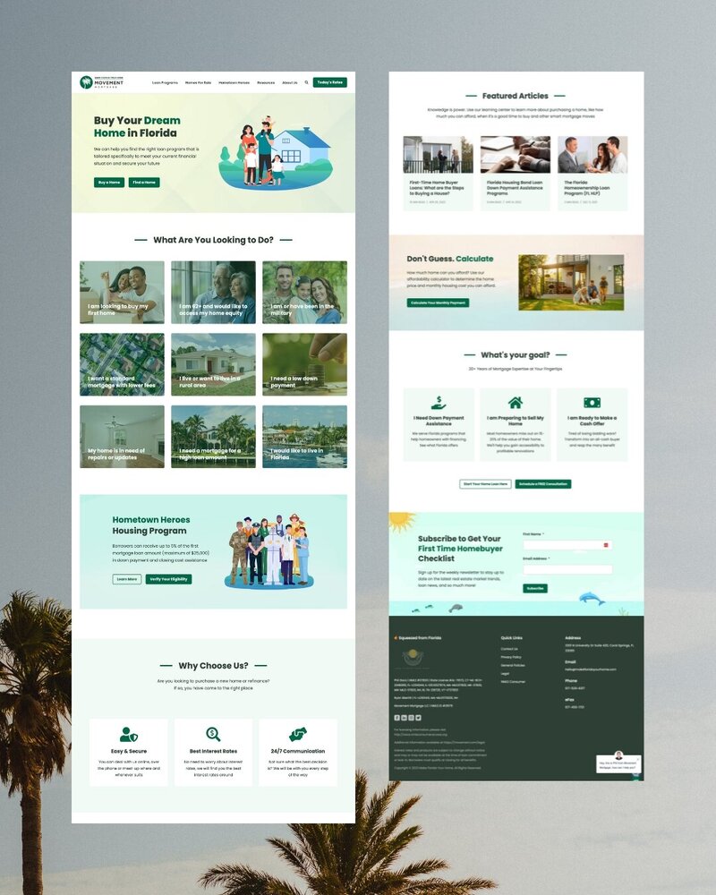 Custom luxury website design for home professional industry
