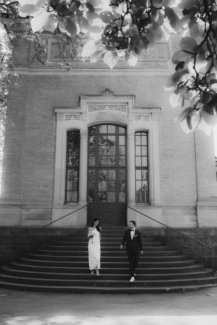 Hochzeitsfoto vor der Trauung an der Trinkhalle Baden-Baden