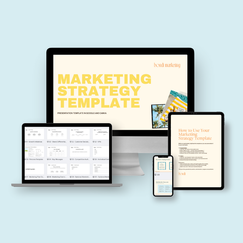 build your marketing strategy with a pre-designed presentation