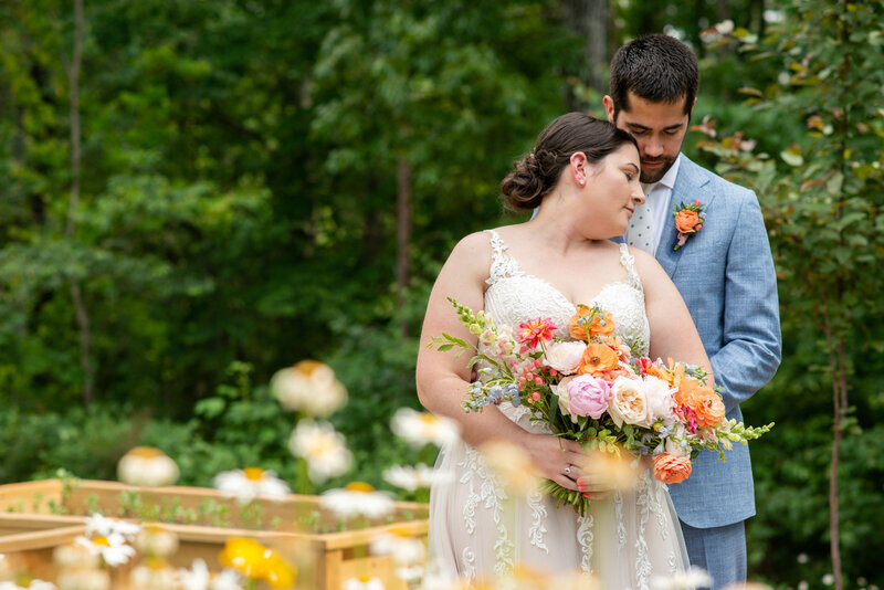 Couple at Farm to Table wedding venue