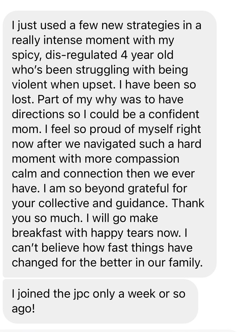 Parent testimonial