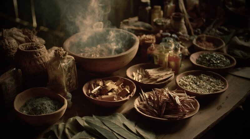 Russian Woman Drinking Ayahuasca