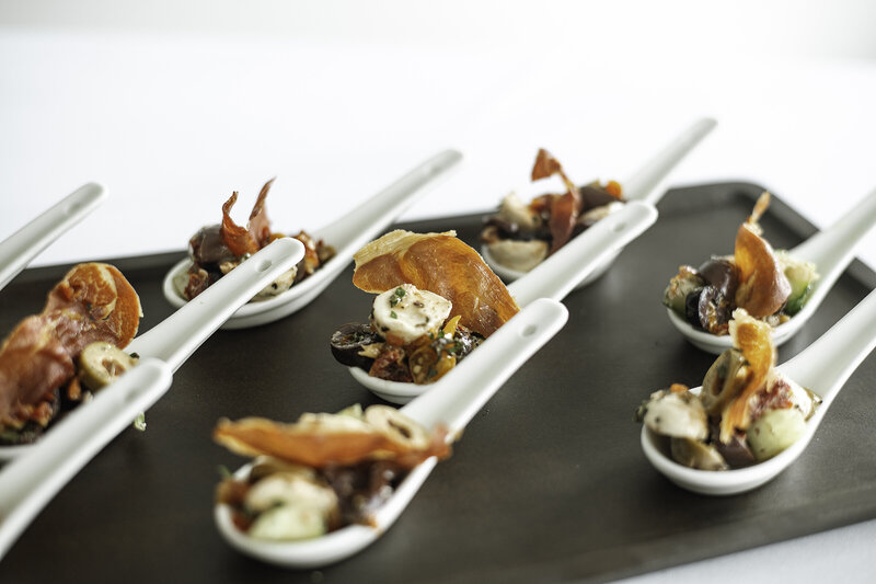 Passed appetizers made by Mason Dixon catering