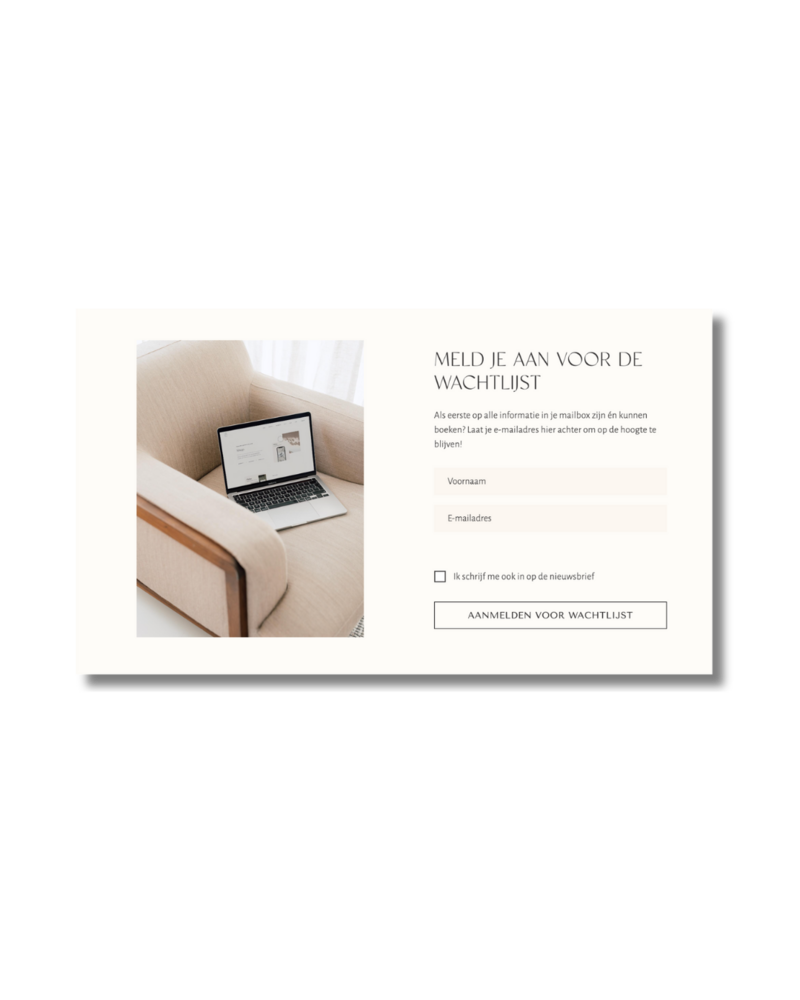 Opt-in formulieren Wabi Sabi 3