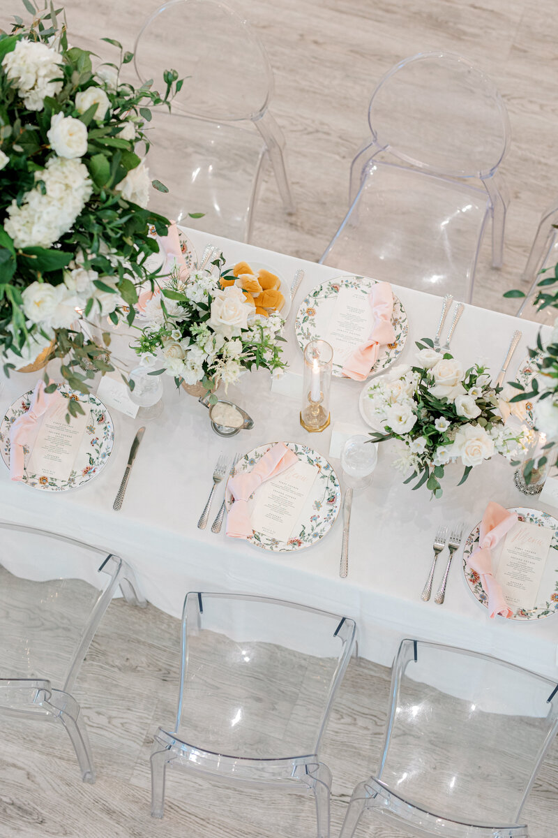 Swank Soiree Dallas Wedding Planner Kelci and CJ Knotting Hill Place - Reception tablesettings