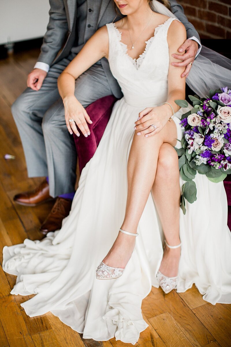 bride's legs by Knoxville Wedding Photographer, Amanda May Photos