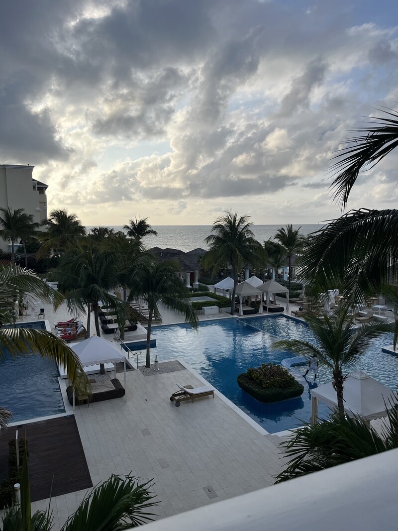 View of All-inclusive Resort from Balcony