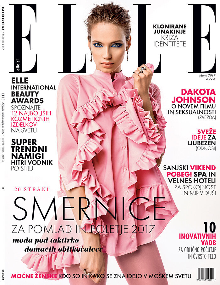 Sfumato makeup ELLE Slovenia March 2017 cover