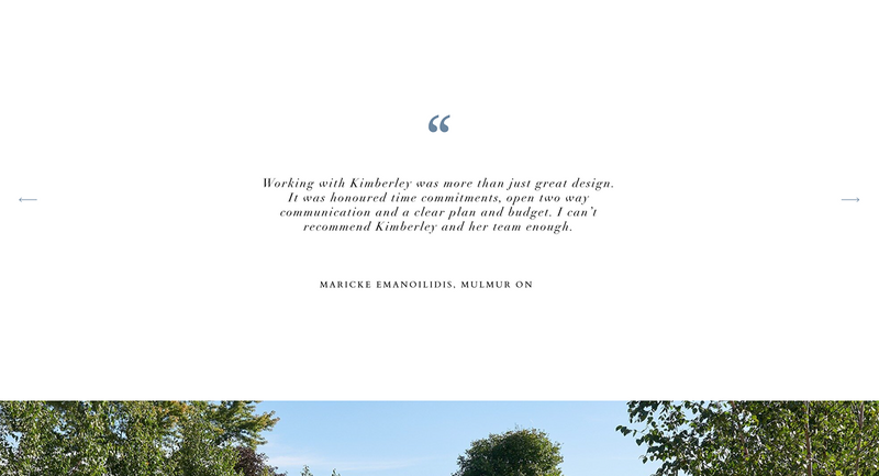 Kimberley seldon website design testimonial