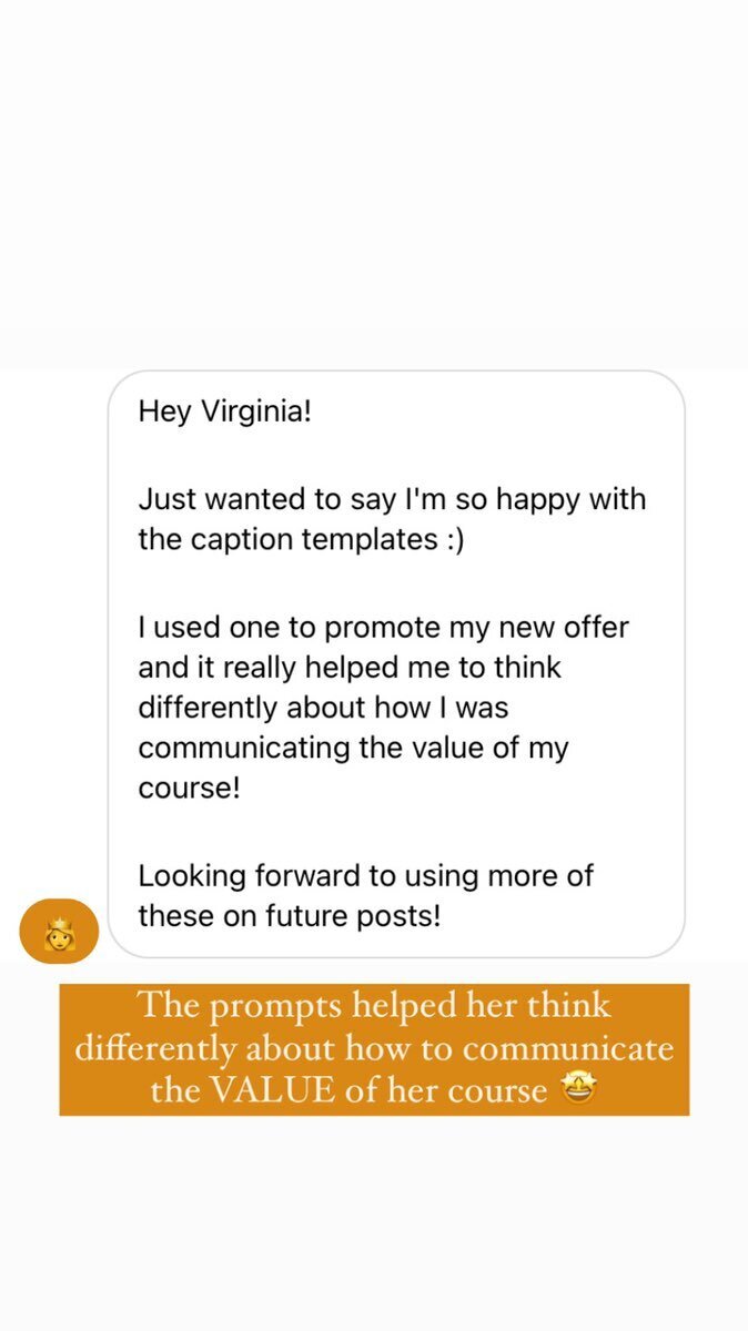 Client Testimonial For Captivating Captions (2)