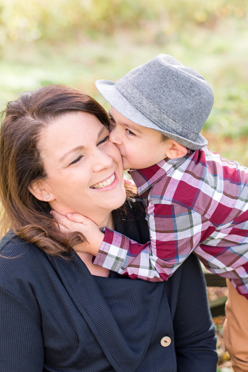 Mother and Son portrait sesion taken by Lorie-Lyn Photography at Whites Factory in Acushnet, MA