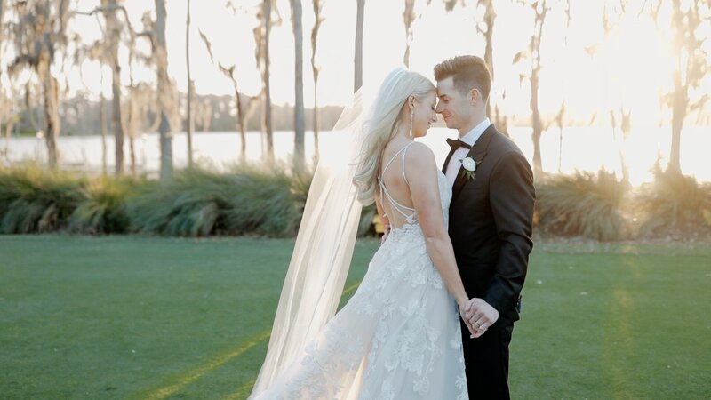 Lauren and Rob at Islesworth Country Club captured by Orlando wedding videographers By The Richards.