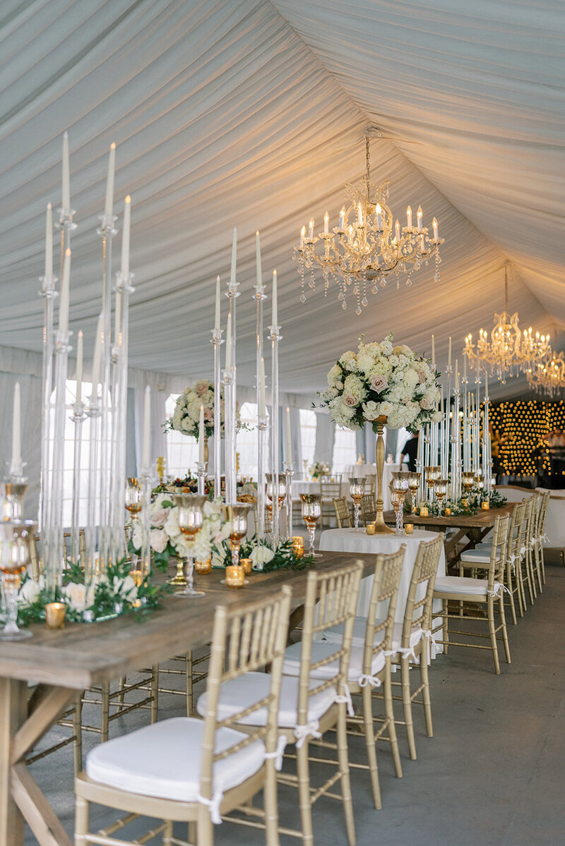 luxury wedding reception design in New Orleans