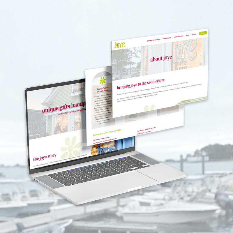 joye website designed by Only Sunshine.