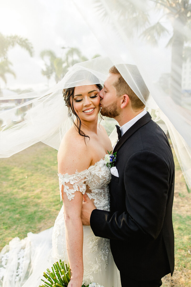 Romantic Garden Wedding at Armature Works in Tampa, Florida. 
