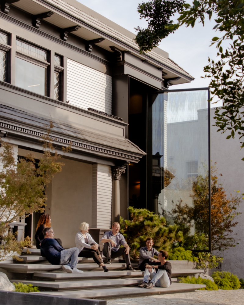 Front entry of the Los Angeles office of Studio AR&D Architects