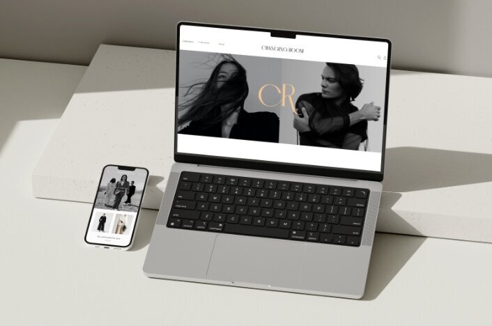 brand and web design for a fashion brand