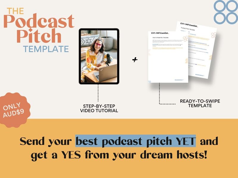 This podcast pitch template will help you see yeses from your dream podcast hosts