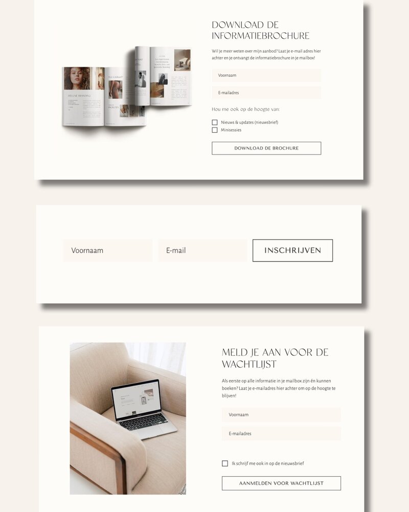 Opt-in forms Wabi Sabi 1