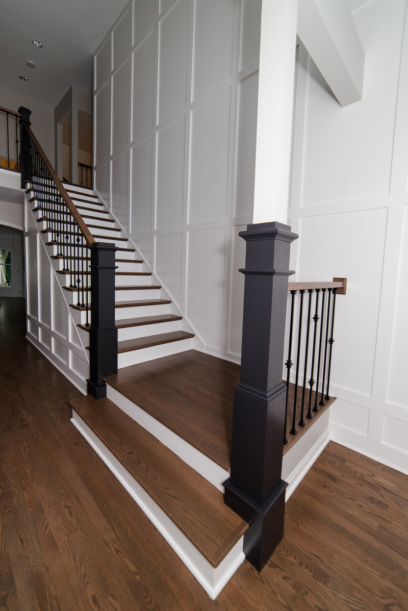 Interior Home Custom Entry Foyer Stairway  Remodel