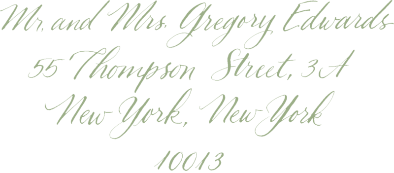 Running Script- Sage Green