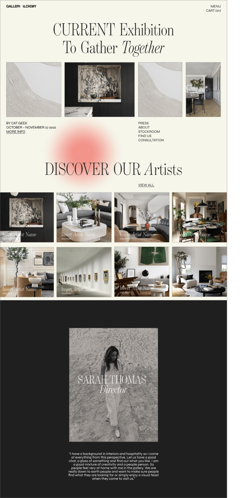 Gallery Alchemy Website Home