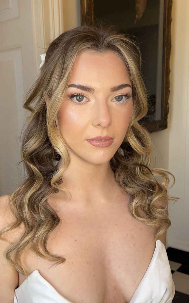 bridal model at kelmarsh hall northamptonshire
