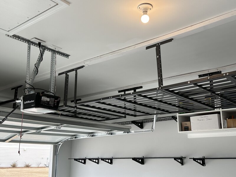 Garage Overhead Storage Installation